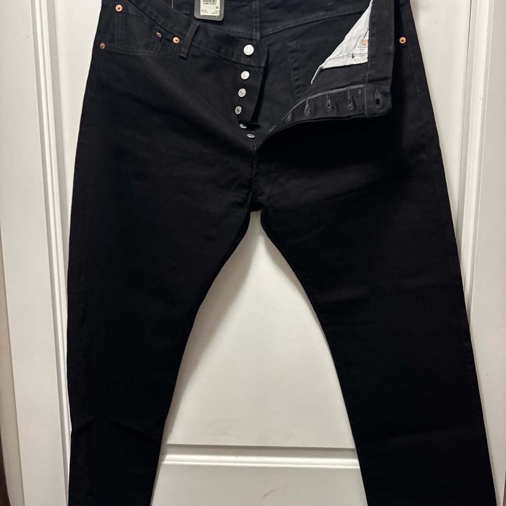 Levi’s big E 501 double black 40 x 32